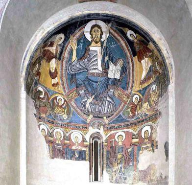 Los “Jeroglífics” de Tàpies en el MNAC de Barcelona Abside Sant Climent de Taüll RT