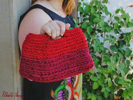 Bolso de trapillo bicolor Bolso de trapillo bicolor