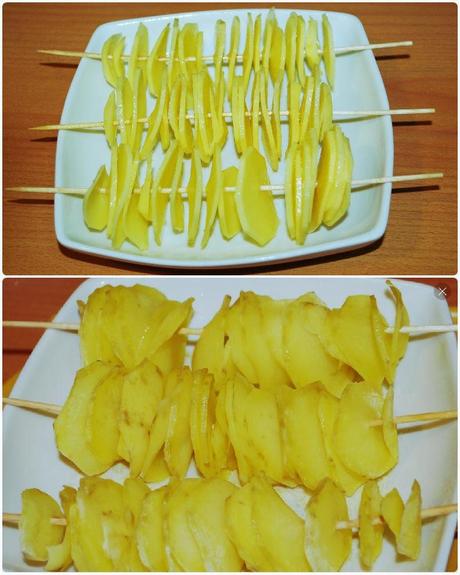 Patatas para acompañamiento hechas en el micro Patatas para acompañamiento hechas en el micro