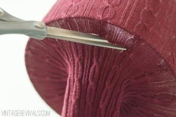 Cómo forrar una lámpara con medias y leggins Cómo forrar una lámpara con medias y leggins