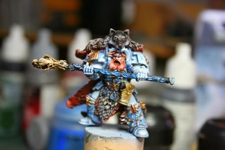 Pintura de la calavera del bastón de Njal Stormcaller Pintura de la calavera del bastón de Njal Stormcaller