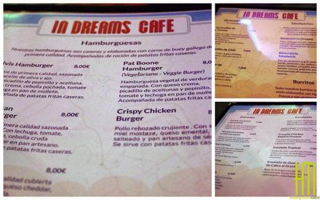 Carta comidas In Dreams