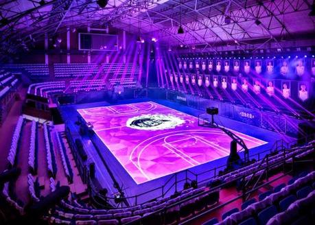 Una cancha de LED's al estilo de Nike.