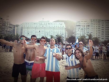 Alentando a la selección en Río de Janeiro Alentando a la selección en Río de Janeiro