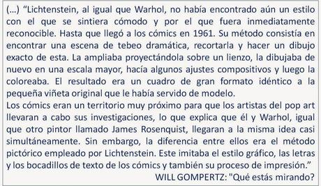 EL POP ART EN ESTADOS UNIDOS: ROY LICHTENSTEIN