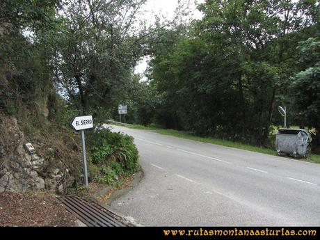 Ruta Cascadas Guanga, Castiello, el Oso: Cruce con la AS-228