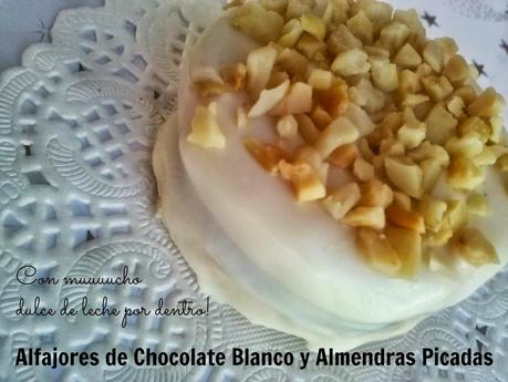 Alfajores de Chocolate Blanco y Almendras