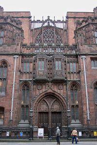 Fachada de la Biblioteca John Rylands