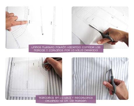 Conjunto Marinero Bermuda y camiseta con aplicación #DIY conjunto marinero bebe 1 Conjunto Marinero Bermuda y camiseta con aplicación #DIY