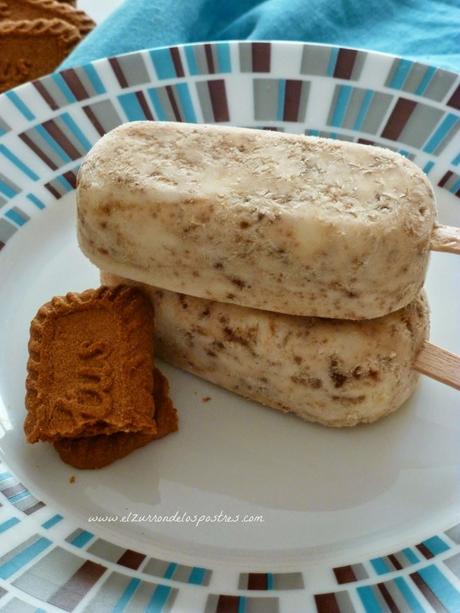 Polos Helados con Spéculoos y Caramelo