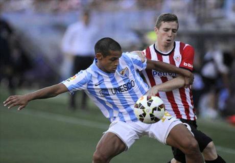 Malaga vence 1-0 al Athletic de Bilbao sufriendo y complicandose al final