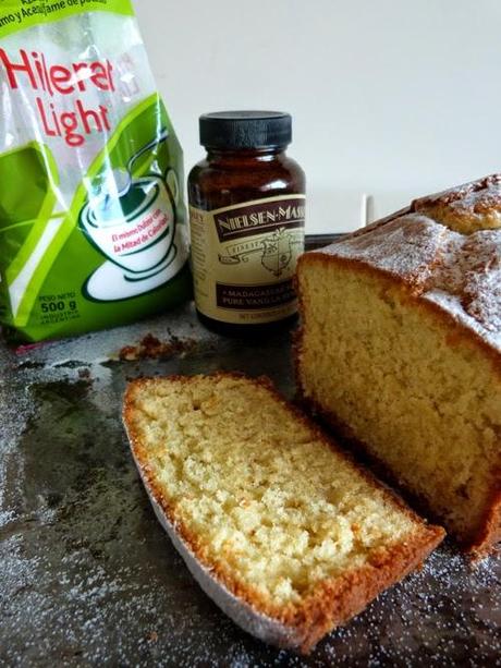 pound cake con mitad del azúcar | hileret light