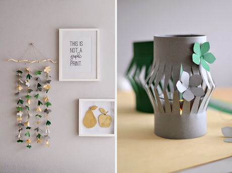 DIY: DECORAR UNA PARED CON UNA GUIRNALDA DE PAPEL