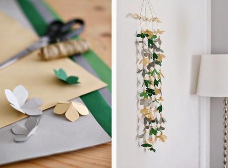 DIY: DECORAR UNA PARED CON UNA GUIRNALDA DE PAPEL