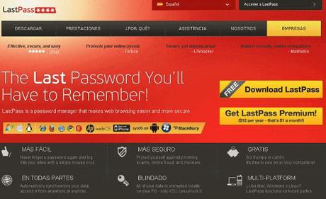 Como instalar y utilizar LastPass Página web de LastPass