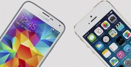 Samsung Galaxy S5 VS iPhone 5