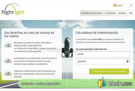 Cómo usar Flighright calcular indemnizacion con Fligh Right