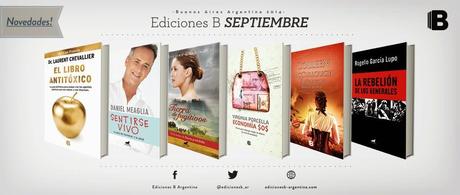 ¡Novedades de Ediciones B para Septiembre!