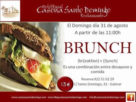 VEN ESTE DOMINGO 31 DE AGOSTO AL BRUNCH DEL RESTAURANTE CASONA SANTO DOMINGO