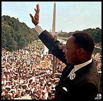 Martin Luther King el 28 de agosto de 1963.