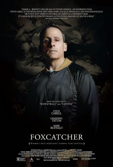 Steve Carell quiere que te mees encima en el nuevo cartel de 'Foxcatcher'