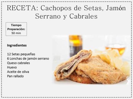 Cachopos de Setas, Jamón Serrano y Cabrales cachopo setas