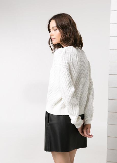 Tendencias en moda para la temporada Otoño-Invierno 2014-2015 Jersey textura espiga