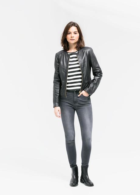Tendencias en moda para la temporada Otoño-Invierno 2014-2015 Cazadora piel cremalleras