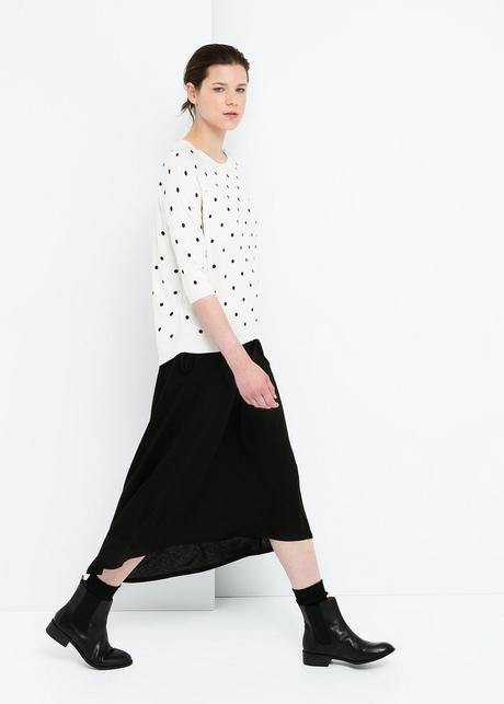 Tendencias en moda para la temporada Otoño-Invierno 2014-2015 Jersey lana lunares