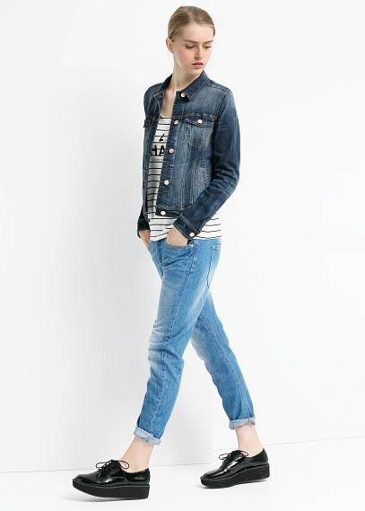 Tendencias en moda para la temporada Otoño-Invierno 2014-2015 Cazadora denim oscura