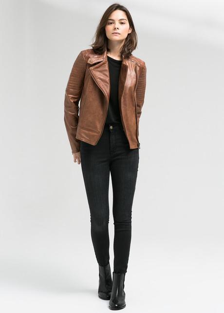 Tendencias en moda para la temporada Otoño-Invierno 2014-2015 Cazadora biker piel
