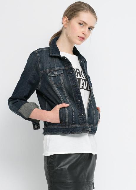 Tendencias en moda para la temporada Otoño-Invierno 2014-2015 Cazadora denim oscura