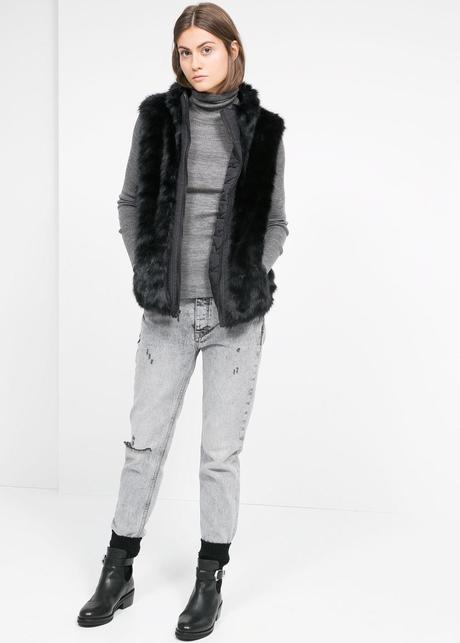 Tendencias en moda para la temporada Otoño-Invierno 2014-2015 Chaleco reversible pelo