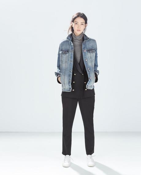 Tendencias en moda para la temporada Otoño-Invierno 2014-2015 CHAQUETA DENIM OVERSIZE
