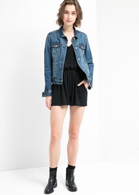Tendencias en moda para la temporada Otoño-Invierno 2014-2015 Cazadora denim medio