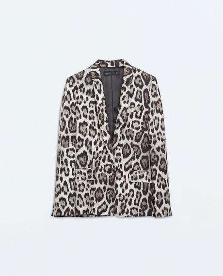 Tendencias en moda para la temporada Otoño-Invierno 2014-2015 BLAZER RECTA ESTAMPADO LEOPARDO