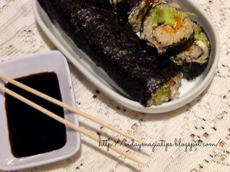 Sushi de Quinoa (Almuerzo o Cena)