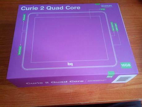 Tablet BQ Curie 2 quadcore caja Tablet BQ Curie 2 quadcore caja