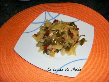 FRITADA DE PATATAS, PIMIENTOS Y CEBOLLA FRITADA DE PATATAS, PIMIENTOS Y CEBOLLA