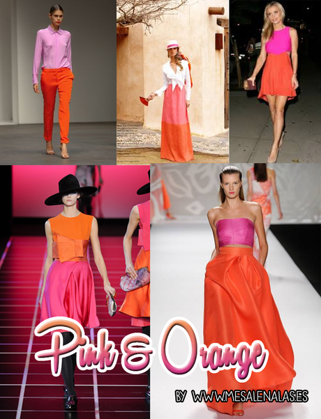 Pink and orange