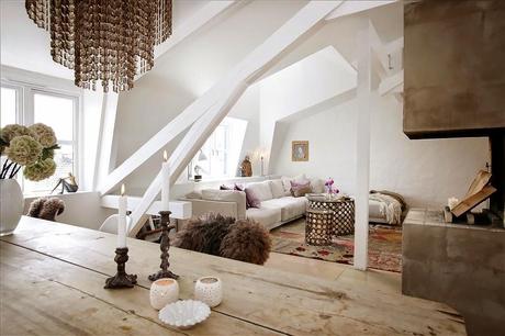 lovely white attic