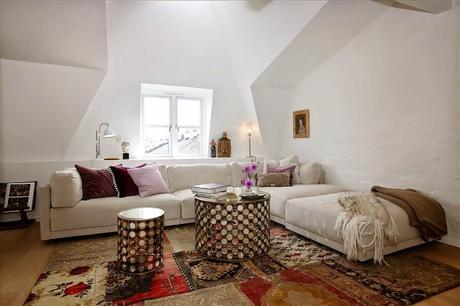 lovely white attic
