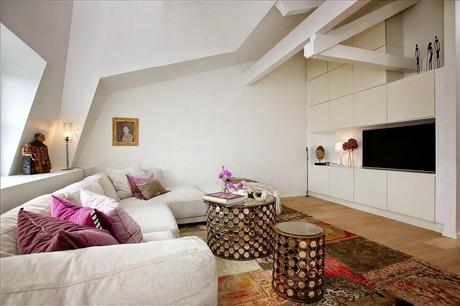 lovely white attic