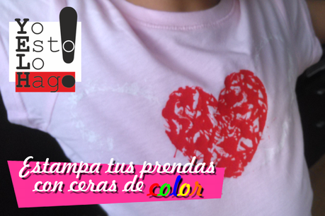 www.yoestolohago.com estampado con crayon