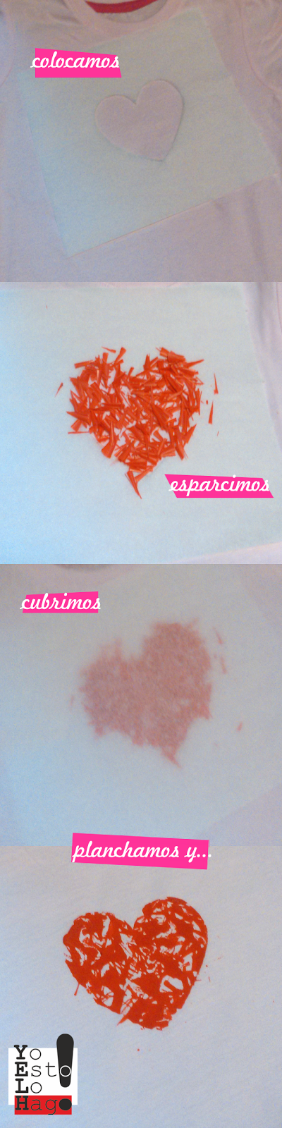 Decora tu ropa estampando con cera de color (crayones) Decora tu ropa estampando con cera de color (crayones)