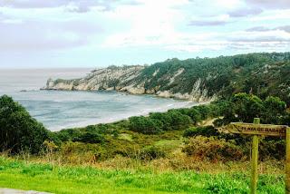 playa de Barayo, vista desde el aparcamiento