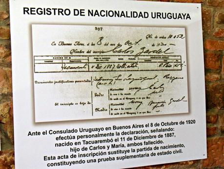 Tacuarembó, patria gaucha y ... de Carlos Gardel?