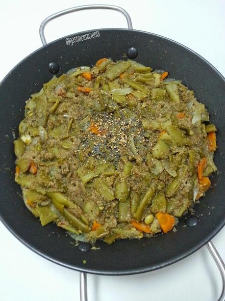 Judías Verdes con Fonio Integral (Guisito Express) Judías Verdes con Fonio Integral (Guisito Express)