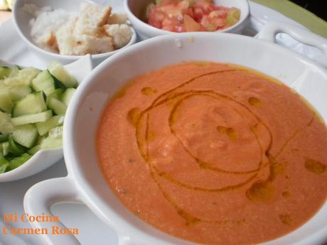 GAZPACHO ANDALUZ CON GUARNICION