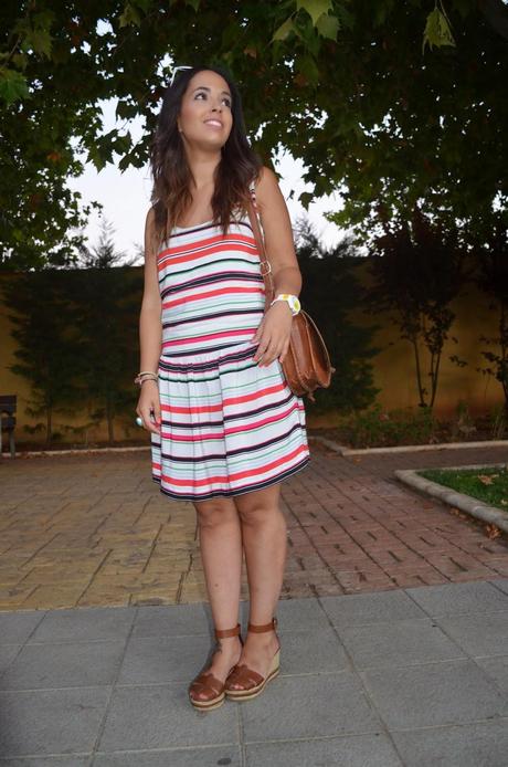 Outfit - Striped Dress